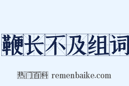 鞭长不及组词是什么意思的图片
